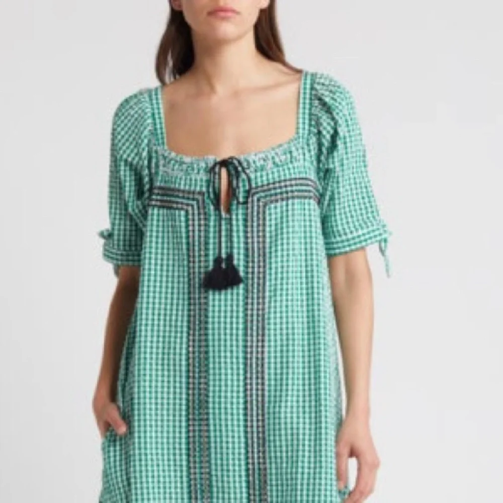 Free People Cass Gingham Midi Dress Size Small - Picture 2 of 5